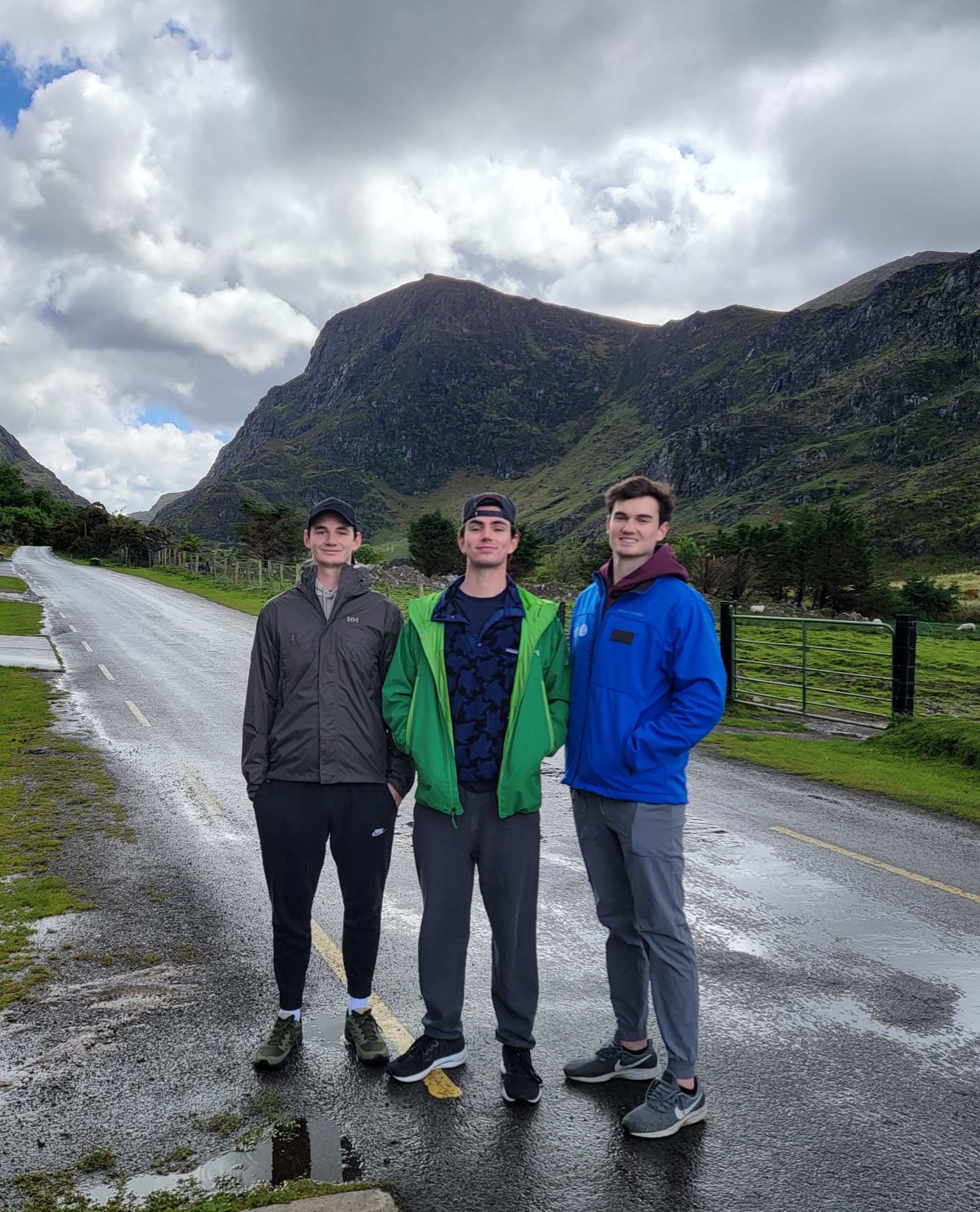My two brothers and I at the Gap of Dunloe